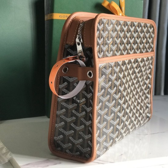 Goyard Jouvence GM Toiletry Bag Tan Goyard Jouvence GM Toiletry Bag Tan