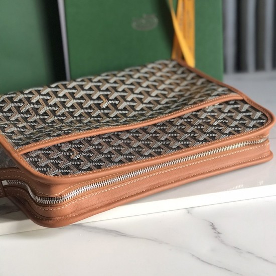 Goyard Jouvence GM Toiletry Bag Tan Goyard Jouvence GM Toiletry Bag Tan