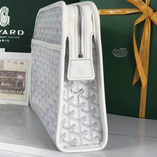 Goyard Jouvence GM Toiletry Bag White Goyard Jouvence GM Toiletry Bag White
