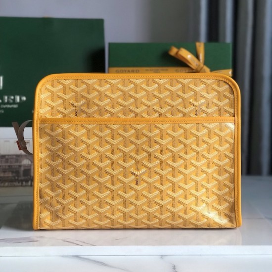 Goyard Jouvence GM Toiletry Bag Yellow Goyard Jouvence GM Toiletry Bag Yellow