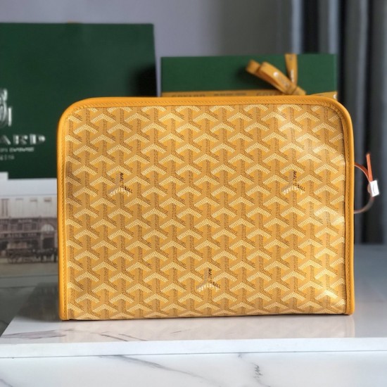 Goyard Jouvence GM Toiletry Bag Yellow Goyard Jouvence GM Toiletry Bag Yellow