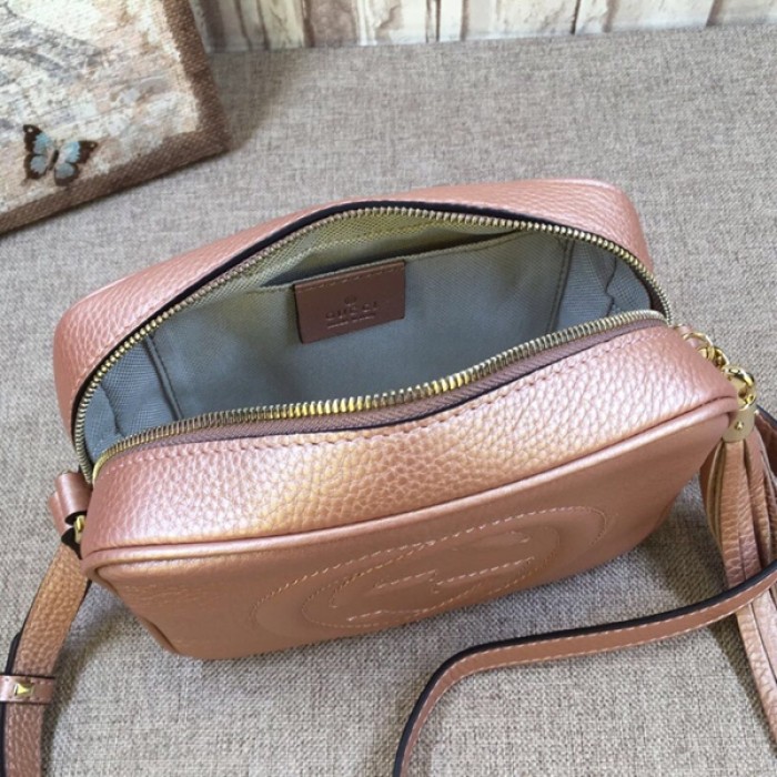 Gucci Soho Small Leather Disco Bag Gold 308364