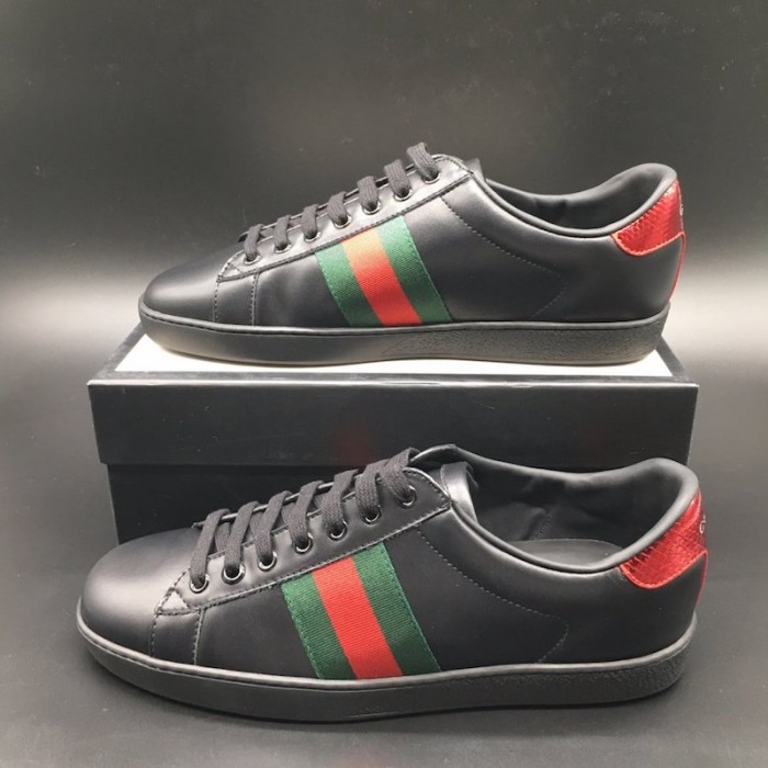 gucci new ace sneakers black
