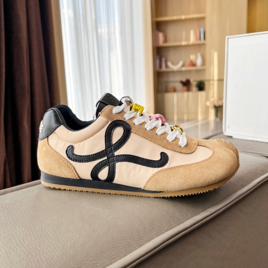 Loewe Ballet Runner 2.0 in nylon and calfskin black/beige Loewe Ballet Runner 2.0 in nylon and calfskin black/beige