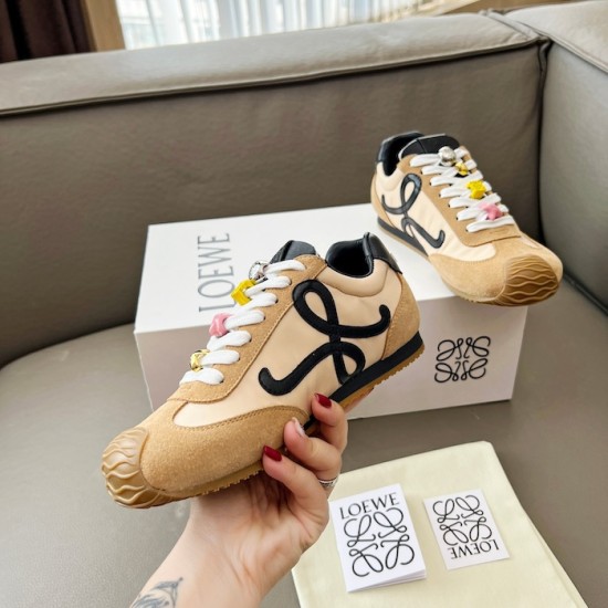 Loewe Ballet Runner 2.0 in nylon and calfskin black/beige Loewe Ballet Runner 2.0 in nylon and calfskin black/beige