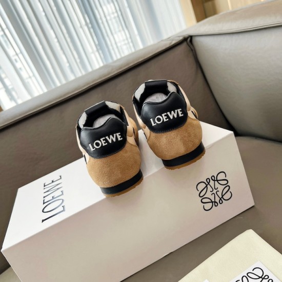 Loewe Ballet Runner 2.0 in nylon and calfskin black/beige Loewe Ballet Runner 2.0 in nylon and calfskin black/beige