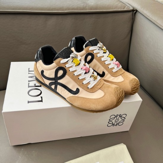 Loewe Ballet Runner 2.0 in nylon and calfskin black/beige Loewe Ballet Runner 2.0 in nylon and calfskin black/beige
