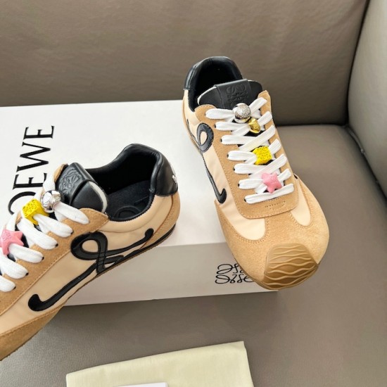 Loewe Ballet Runner 2.0 in nylon and calfskin black/beige Loewe Ballet Runner 2.0 in nylon and calfskin black/beige