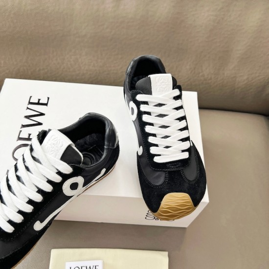 Loewe Ballet Runner 2.0 in nylon and calfskin black/white Loewe Ballet Runner 2.0 in nylon and calfskin black/white