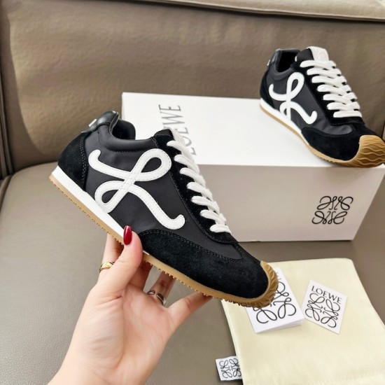 Loewe Ballet Runner 2.0 in nylon and calfskin black/white Loewe Ballet Runner 2.0 in nylon and calfskin black/white
