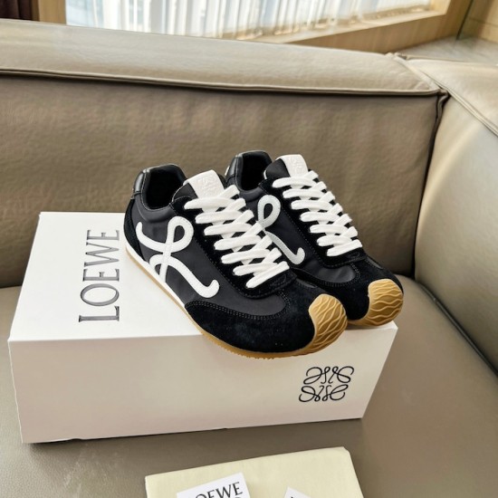 Loewe Ballet Runner 2.0 in nylon and calfskin black/white Loewe Ballet Runner 2.0 in nylon and calfskin black/white