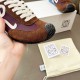 Loewe Ballet Runner 2.0 in nylon and calfskin white/brown Loewe Ballet Runner 2.0 in nylon and calfskin white/brown