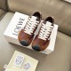 Loewe Ballet Runner 2.0 in nylon and calfskin white/brown Loewe Ballet Runner 2.0 in nylon and calfskin white/brown