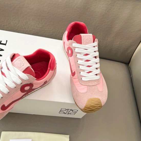 Loewe Ballet Runner 2.0 in nylon and calfskin red/pink Loewe Ballet Runner 2.0 in nylon and calfskin red/pink
