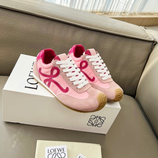 Loewe Ballet Runner 2.0 in nylon and calfskin red/pink Loewe Ballet Runner 2.0 in nylon and calfskin red/pink