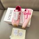 Loewe Ballet Runner 2.0 in nylon and calfskin red/pink Loewe Ballet Runner 2.0 in nylon and calfskin red/pink