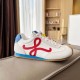 Loewe Ballet Runner 2.0 in nylon and calfskin white/red/blue Loewe Ballet Runner 2.0 in nylon and calfskin white/red/blue