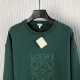 Loewe Regular fit sweatshirt in cotton Green Loewe Regular fit sweatshirt in cotton Green
