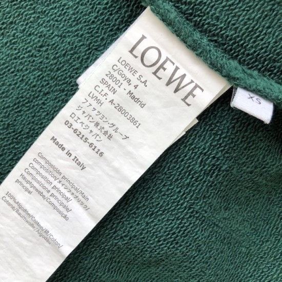 Loewe Regular fit sweatshirt in cotton Green Loewe Regular fit sweatshirt in cotton Green