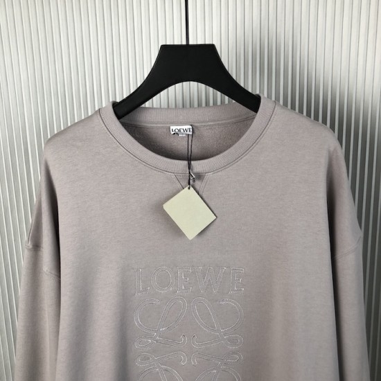 Loewe Regular fit sweatshirt in cotton Grey Loewe Regular fit sweatshirt in cotton Grey