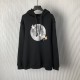 Loewe Relaxed fit hoodie in cotton Black Loewe Relaxed fit hoodie in cotton Black