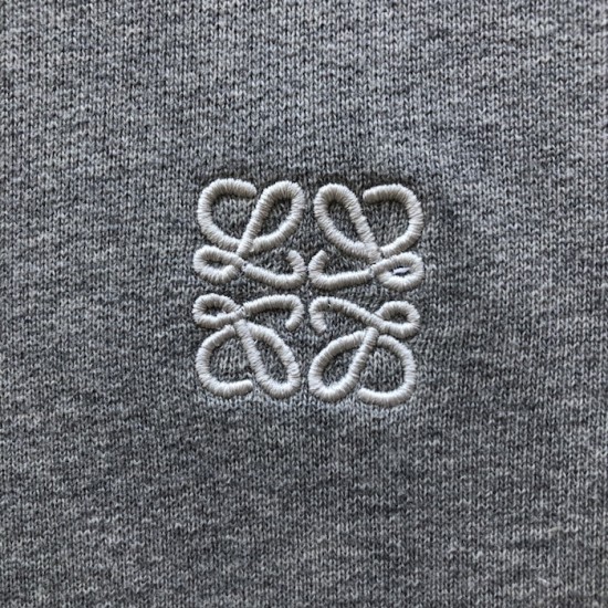 Loewe Relaxed fit hoodie in cotton Grey Loewe Relaxed fit hoodie in cotton Grey