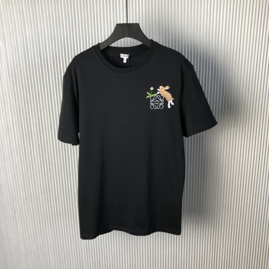 Loewe Relaxed fit T-shirt in black cotton Loewe Relaxed fit T-shirt in black cotton