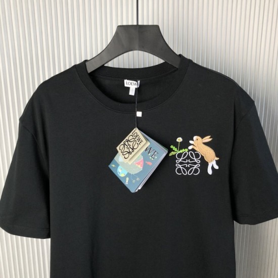 Loewe Relaxed fit T-shirt in black cotton Loewe Relaxed fit T-shirt in black cotton