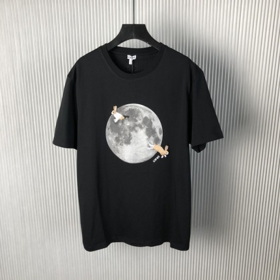 Loewe Relaxed fit T-shirt in cotton Black Loewe Relaxed fit T-shirt in cotton Black