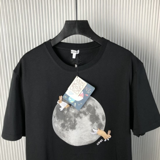 Loewe Relaxed fit T-shirt in cotton Black Loewe Relaxed fit T-shirt in cotton Black