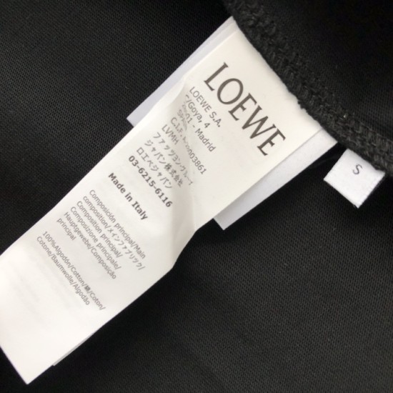Loewe Relaxed fit T-shirt in cotton Black Loewe Relaxed fit T-shirt in cotton Black