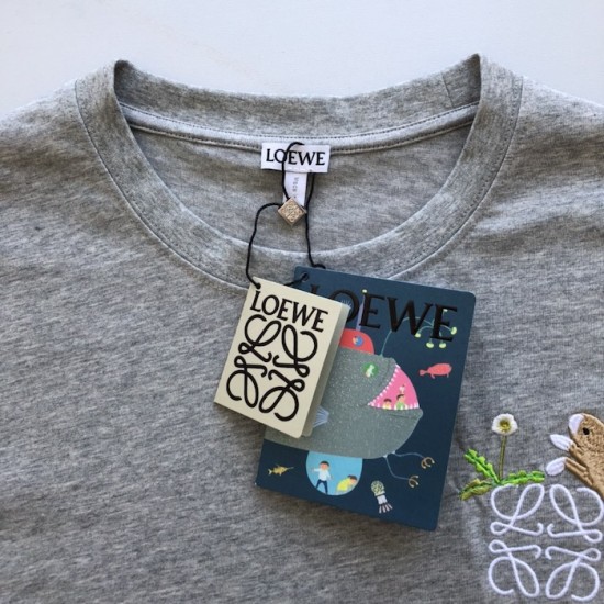 Loewe Relaxed fit T-shirt in cotton Grey Loewe Relaxed fit T-shirt in cotton Grey