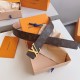Louis Vuitton Monogram Canvas LV Initiales 40MM Belt M608 Louis Vuitton Monogram Canvas LV Initiales 40MM Belt M608