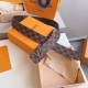 Louis Vuitton Damier Ebene LV Initiales 40MM Belt M9807 Louis Vuitton Damier Ebene LV Initiales 40MM Belt M9807
