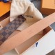 Louis Vuitton Damier Ebene LV Initiales 40MM Belt M9807 / Gold Buckle Louis Vuitton Damier Ebene LV Initiales 40MM Belt M9807 / Gold Buckle
