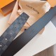 Louis Vuitton Damier Graphite LV Initiales 40MM Belt M9808 Louis Vuitton Damier Graphite LV Initiales 40MM Belt M9808