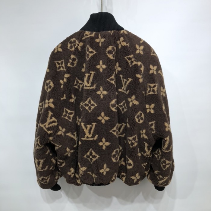 Shop Louis Vuitton Monogram teddy sleeveless jacket (1A9MDL) by