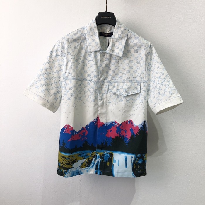RETAIL] Louis Vuitton Rainbow Monogram Short-Sleeved Denim Shirt :  r/DesignerReps