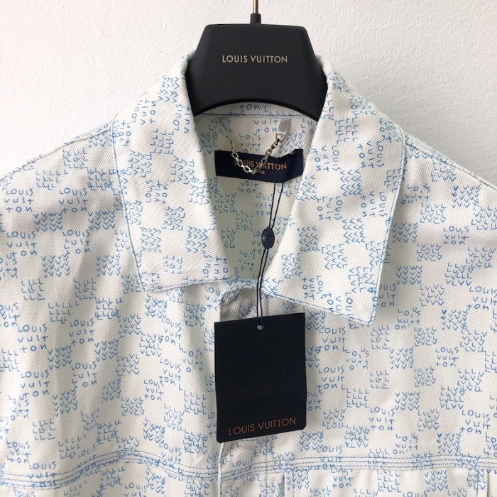 RETAIL] Louis Vuitton Rainbow Monogram Short-Sleeved Denim Shirt :  r/DesignerReps