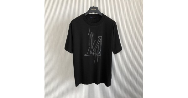 Cheap Stclaircomo Jordan outlet, Louis Vuitton LV Frequency Graphic Black  T Shirt