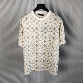 LV x YK Embroidered Faces T-Shirt - Ready-to-Wear 1AB6OX