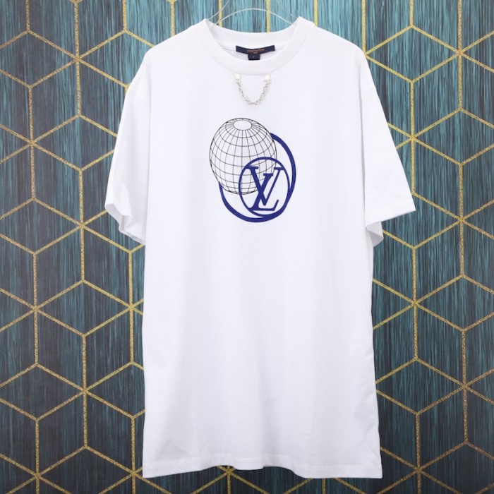 Louis Vuitton Intarsia Football T-Shirt (INTARSIA AMERICAN FOOTBALL JERSEY,  1A9TAX)