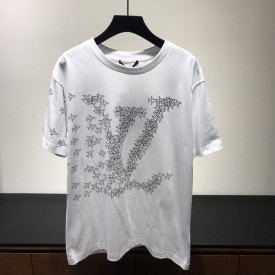 Louis Vuitton MONOGRAM 2022 SS Lv stitch print embroidered sweatshirt  (1A84LS)