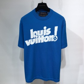 Men's LOUIS VUITTON x NBA Crossover Basketball Short Sleeve Blue 1A8H7 -  KICKS CREW