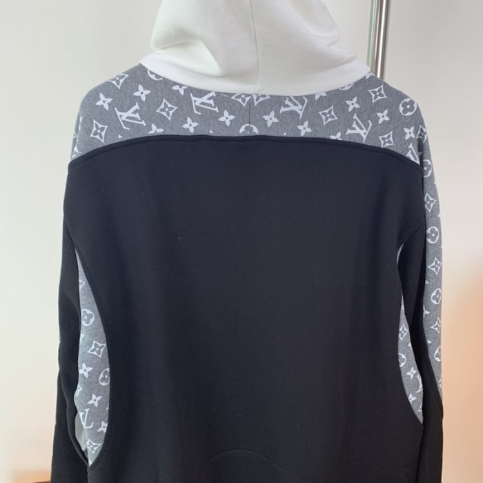 Louis Vuitton LV Monogram Circle Cut Black Sweater Hoodie Size Small Medium  - clothing & accessories - by owner 