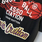 LOUIS VUITTON x NBA Unisex SS21 Logo Printing Black 1A8X0U US S