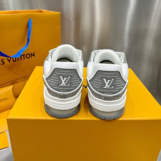 LV Trainer Sneaker Grey Swarovski LV Trainer Sneaker Grey Swarovski