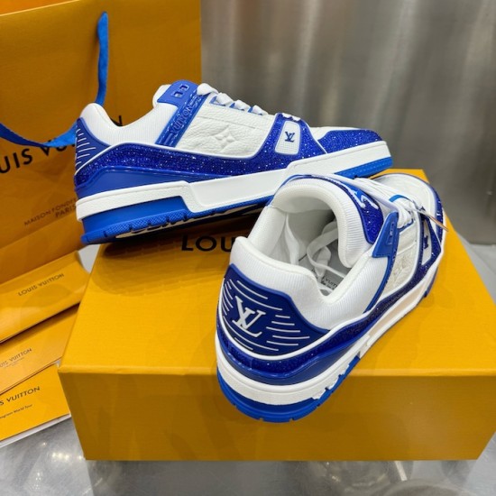 LV Trainer Sneaker Blue Swarovski LV Trainer Sneaker Blue Swarovski