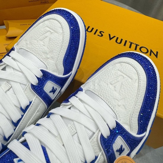 LV Trainer Sneaker Blue Swarovski LV Trainer Sneaker Blue Swarovski
