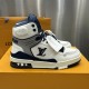 LV High Top Trainer Sneaker Blue LV High Top Trainer Sneaker Blue